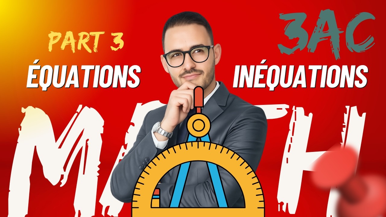 équations et inéquations de 3anne college 20263Ac : الحصة 3 شرح الدرس مع التمارين