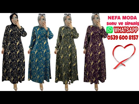 BU ELBİSE KAÇMAZZZ !!! - Tesettür Elbise Modelleri - Nefa Moda