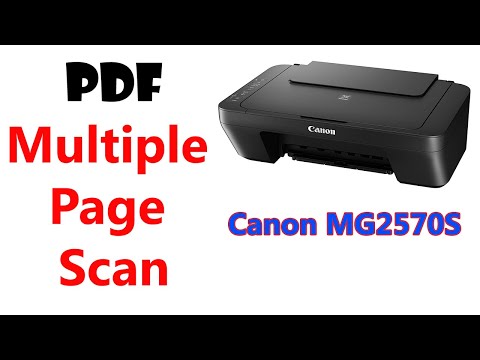 How to scan PDF Multiple Page from Canon MG2570S