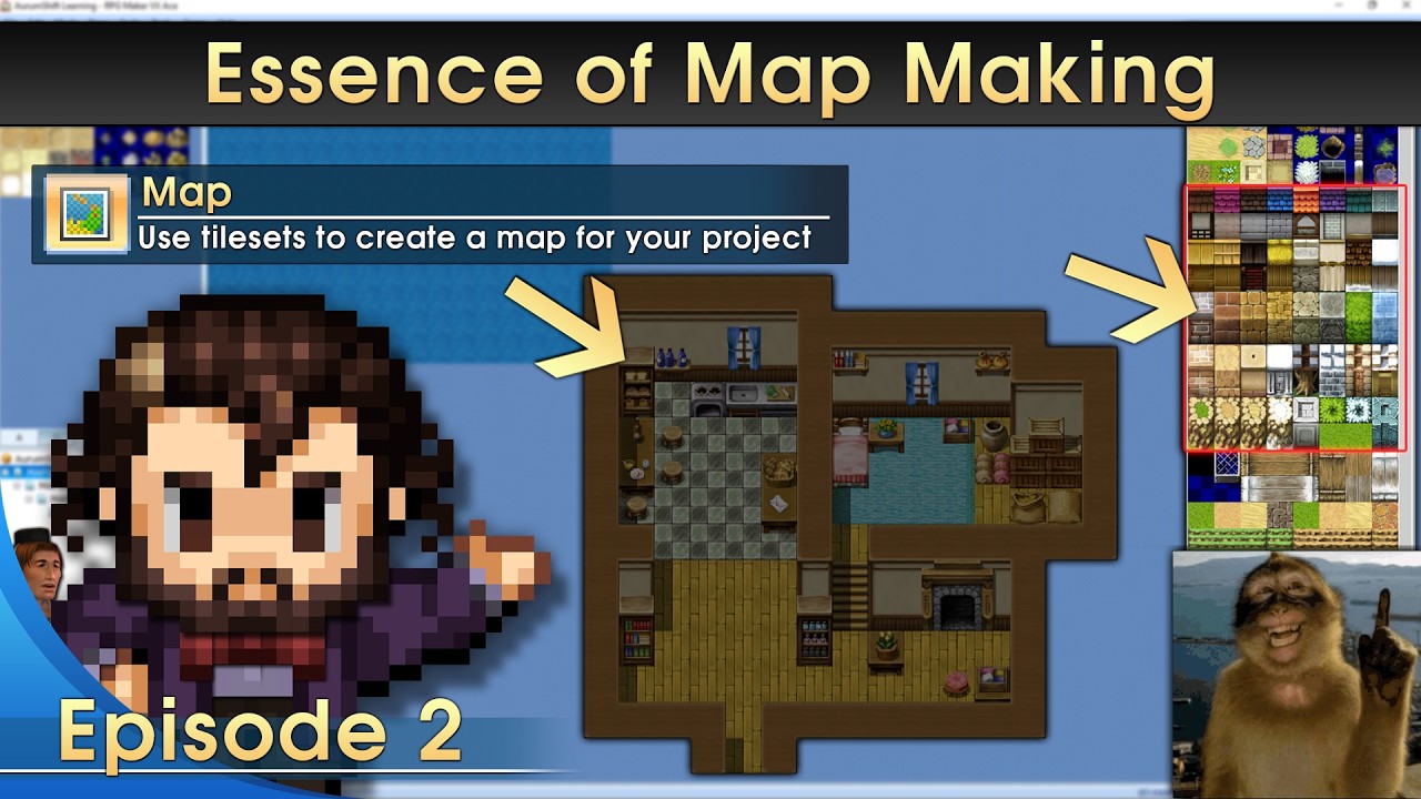 Getting Started with RPG Maker VX Ace | Episode 2: Making a Map! - YouTube