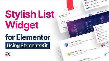 Stylish List Widget for Elementor | Elementskit | All-in-one addon for Elementor