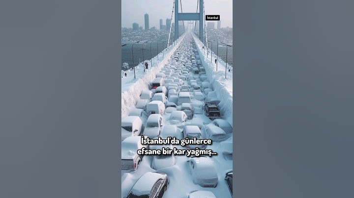 İstanbul'da günlerce yoğun kar... Sıcaklık -17 derece... Yapay zekaya kurgu yap dedik bunu yaptı...