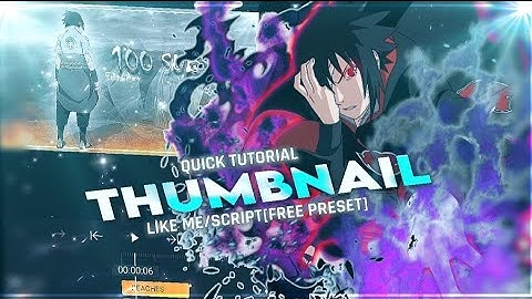 Tutorial|Thumbnail like me/script💣📱*Free preset*