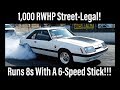 1,000 RWHP! Street-Legal Twin Turbo 8-Second 6-Speed Foxbody Mustang GT!!!