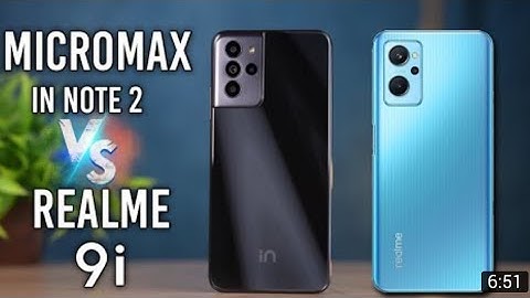 Micromax in note 2 vs Realme 9i Comparison video||India vs Chinese 🔥🔥#micromaxinnote2 #realme9i