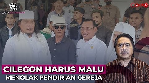 Ade Armando: CILEGON HARUS MALU MENOLAK PENDIRIAN GEREJA