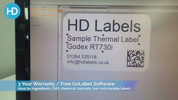 Quick Look - Godex RT730i Thermal Label Printer Demo