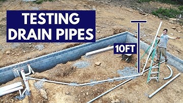 Pressure Testing our Drain Pipes