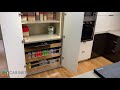 H&H Cabinets Double Door Pantry With Blum Stainless Steel Inner Drawers