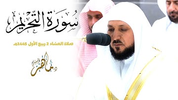 تلاوة تحبيرية مُجددة من الشيخ د. ماهر المعيقلي لأواخر سورة التحريم  صلاة المغرب ٢ ربيع الأول ١٤٤٥ هـ