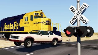 Train Close Calls & Near-Miss Accidents 4 | BeamNG.drive