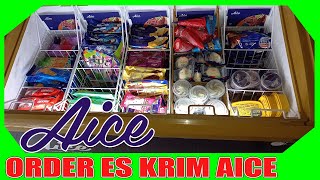 ORDER BERBAGAI MACAM ES KRIM AICE UNTUK JUALAN ES KRIM DI TOKO SEMBAKO