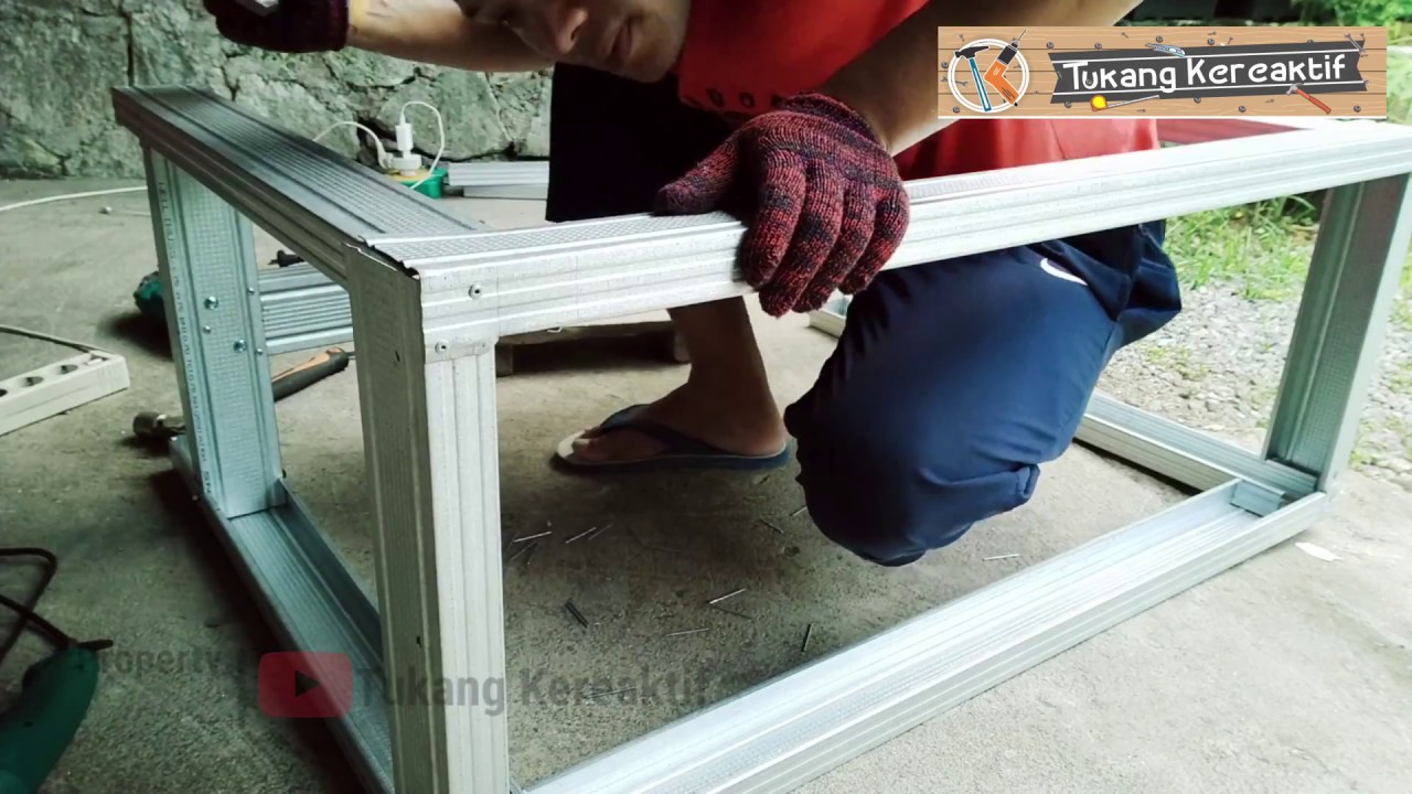  Cara  membuat meja  mesin jahit dari baja  ringan  YouTube