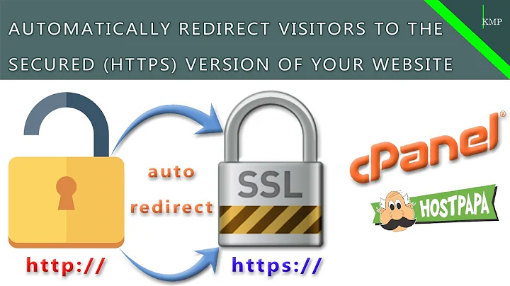 Automatically Redirect Your Website's HTTP Traffic To HTTPS - cPanel