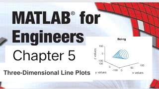Matlab | Solution Manual | Problem 5.29,5.30 | Chapter 5 | 3D Line Plots