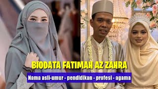 Biodata Fatimah Azzahra Istri Ustadz Abdul Somad, Lengkap Nama Asli,Pendidikan,Umur,Profesi,Agama