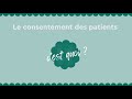 Certification has  le consentement du patient  groupe uneos