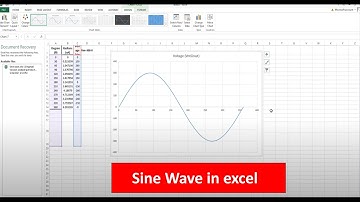 Sine Wave in excel  (Part -1 video)