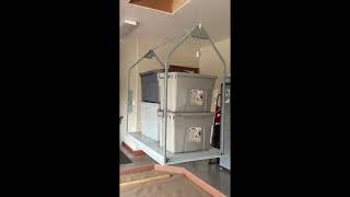 Garage Storage Lift System The Versalift is the Ultimate Attic Lift for getting things upstairs and from the garage http://www.versaliftsystems.com and into your