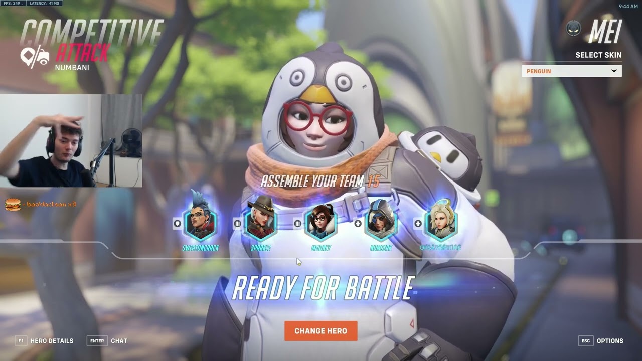 Dafran MEI COMPETITIVE Gameplay! [ OVERWATCH VOD Replays ]