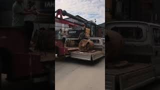 On Site Logistics: Moving a Giant Construction Drill Bit with a Boom Truck On Site Logistics: Moving a Giant Construction Drill Bit with a Boom Truck