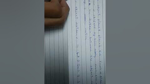An object placed 4m from a plane mirror is shifted by 0.5m away from the mirror then the distance is