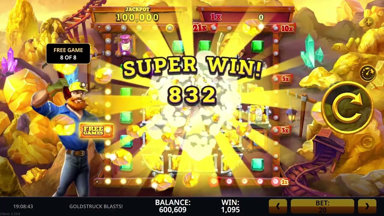 Goldstruck Blasts! Wild Train  (High 5 Games) Slot Review | Demo & FREE Play video preview