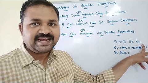 Translation of Boolean Expressions||Generating Three Address Code for Boolean Expressions