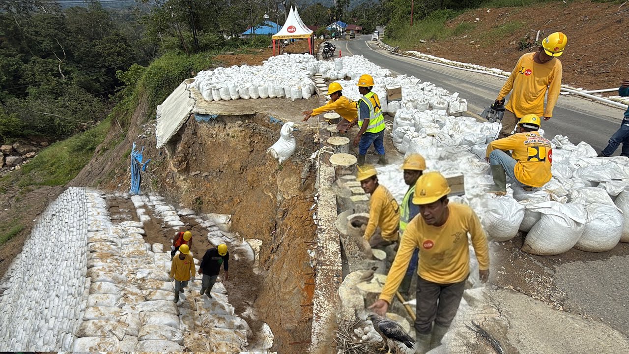 PROYEK GEOTEXTILE BAG SUDAH 3 BULAN LEBIH‼️BURUNG PUN SUDAH BERSARANG !