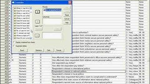 SPSS 2 Cross Tabulation:  Quick Guide