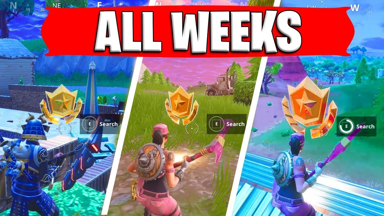 SECRET Battle Star (ALL WEEKS) Locations Season 5 Free Tier BattleStars