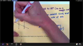 Math 8 Lesson 6-8: Angles, Lines, & Transversals Part 1