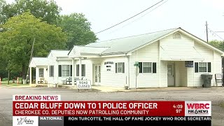Cedar Bluff down to 1 police officer
