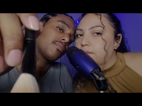 ASMR SONS DE BOCA / MOUTH SOUNDS  / PINCEL NA TELA