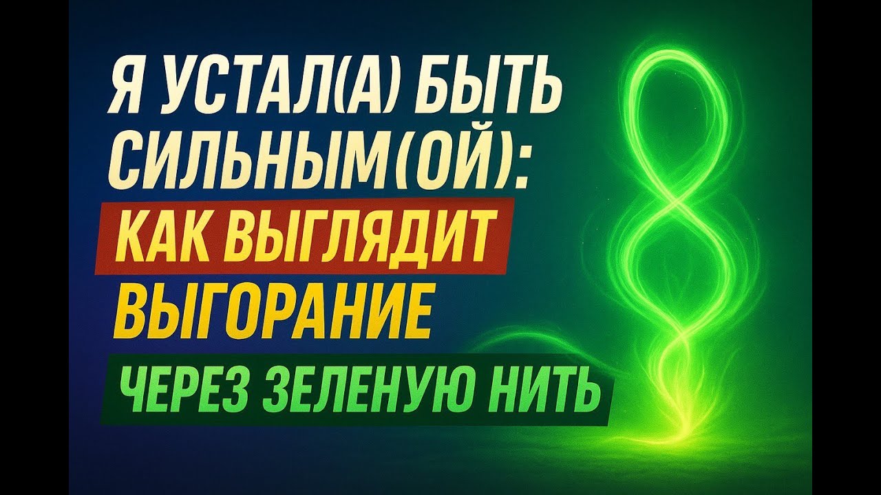 Я устал(а) быть сильным(ой) - как выглядит выгорание через зеленую нить
