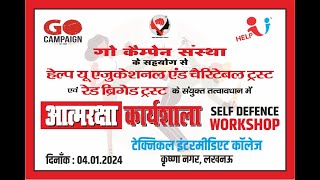 Self Defense Training Workshop Technical Intermediate College, Vijay Nagar, Lucknow