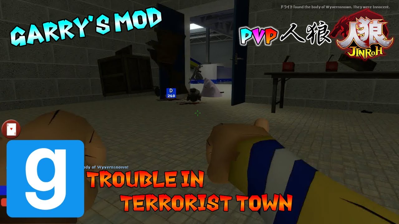 Gmod Gmodでpvp人狼 Ttt をプレイ Garry S Mod Trouble In Terrorist Town Part10 ドライトのゲーム実況ちゃんねるン Let S Play Index
