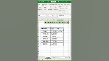 🎂 Calculate Your Age Easily in Excel! 🎂  #exceldataanalytics #excel #exceltips