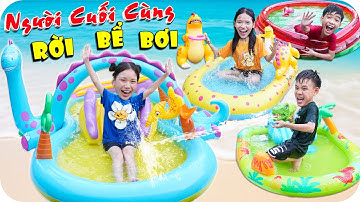 Thử Thách Người Cuối Cùng Rời Khỏi Bể Bơi - Dưới Trời Nắng 40 Độ | Min Min TV Minh Khoa