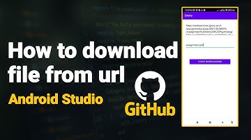 How to download file from url in Android Studio