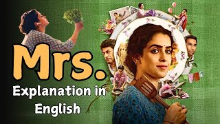 Mrs.Movie Explained | Sanya Malhotra’s Powerful Feminist Drama | Breakdown | English Subtitles