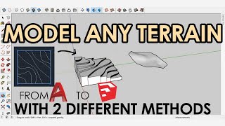 SKETCHUP&AUTOCAD: MODELING ANY TERRAIN WITH 2 METHODS / Easy Tutorial!