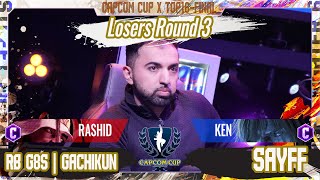 【CAPCOM CUP X】Top16 - Final『LR3』RB G8S｜ガチくん（ラシード/C） vs SAYFF（ケン/C）