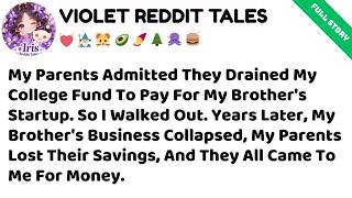 My Parents Admitted They Drained My College Fund to Pay for My Brother… Reddit Family Stories