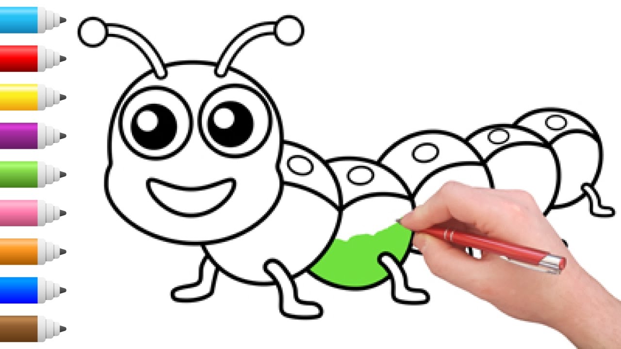 Caterpillar Coloring Learn How to Draw and Color