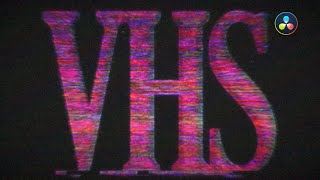 DAMAGED VHS for Davinci Resolve