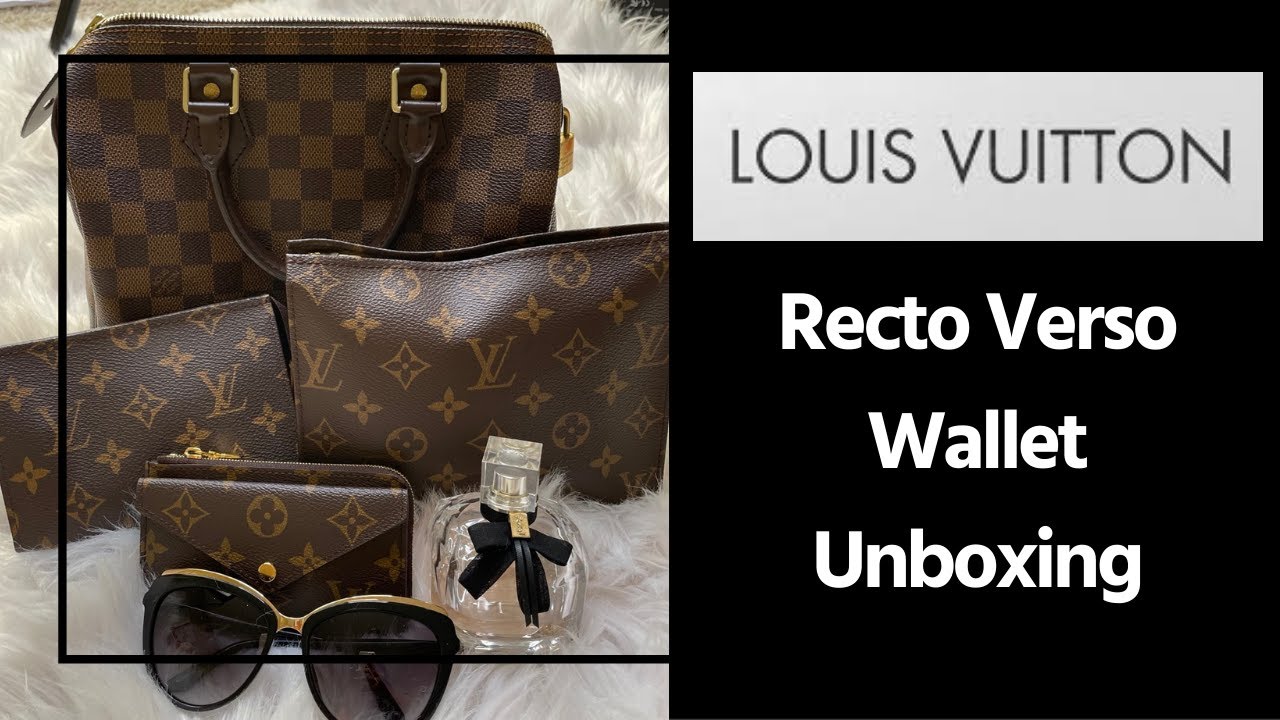 UNBOXING Louis Vuitton Wallet  Recto Verso Monogram 