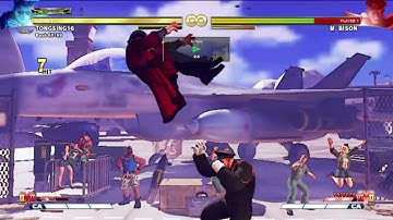 STREET FIGHTER 5 CHAMPION EDITION GUILE V2 DOUBLE FIST SPECIAL ( TRAINING MODE ) ARCADE STICK MODE