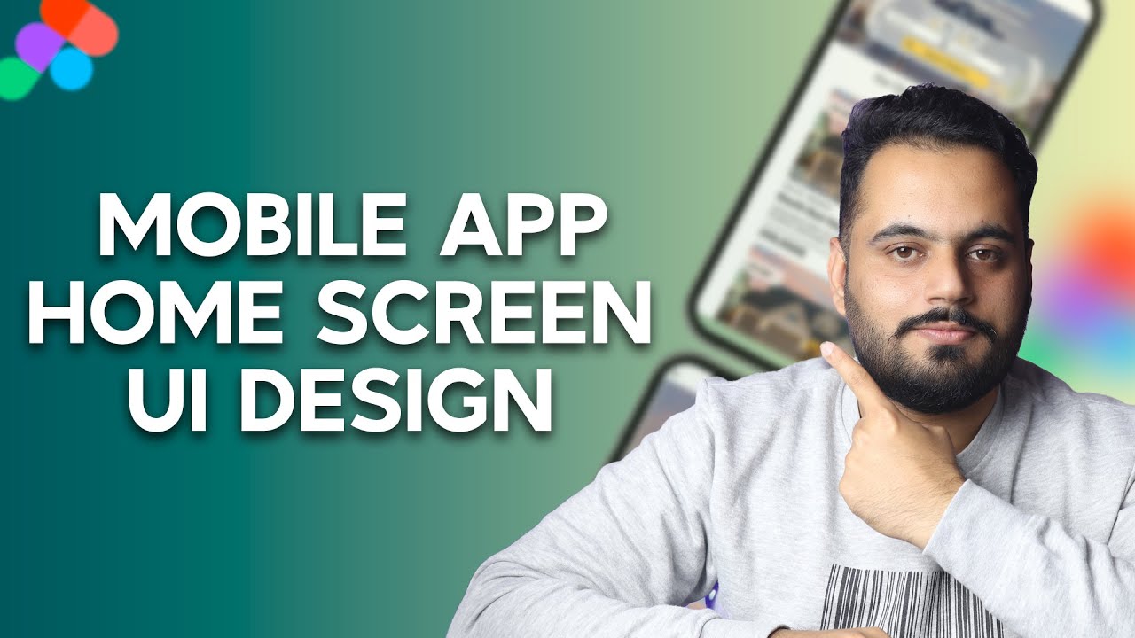 Design Mobile App Home Screen UI in Figma Tutorial - YouTube