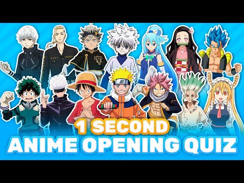 ANIME OPENING QUIZ 🎶🕹️ Guess the anime opening [EASY] Anime Quiz!🍥 